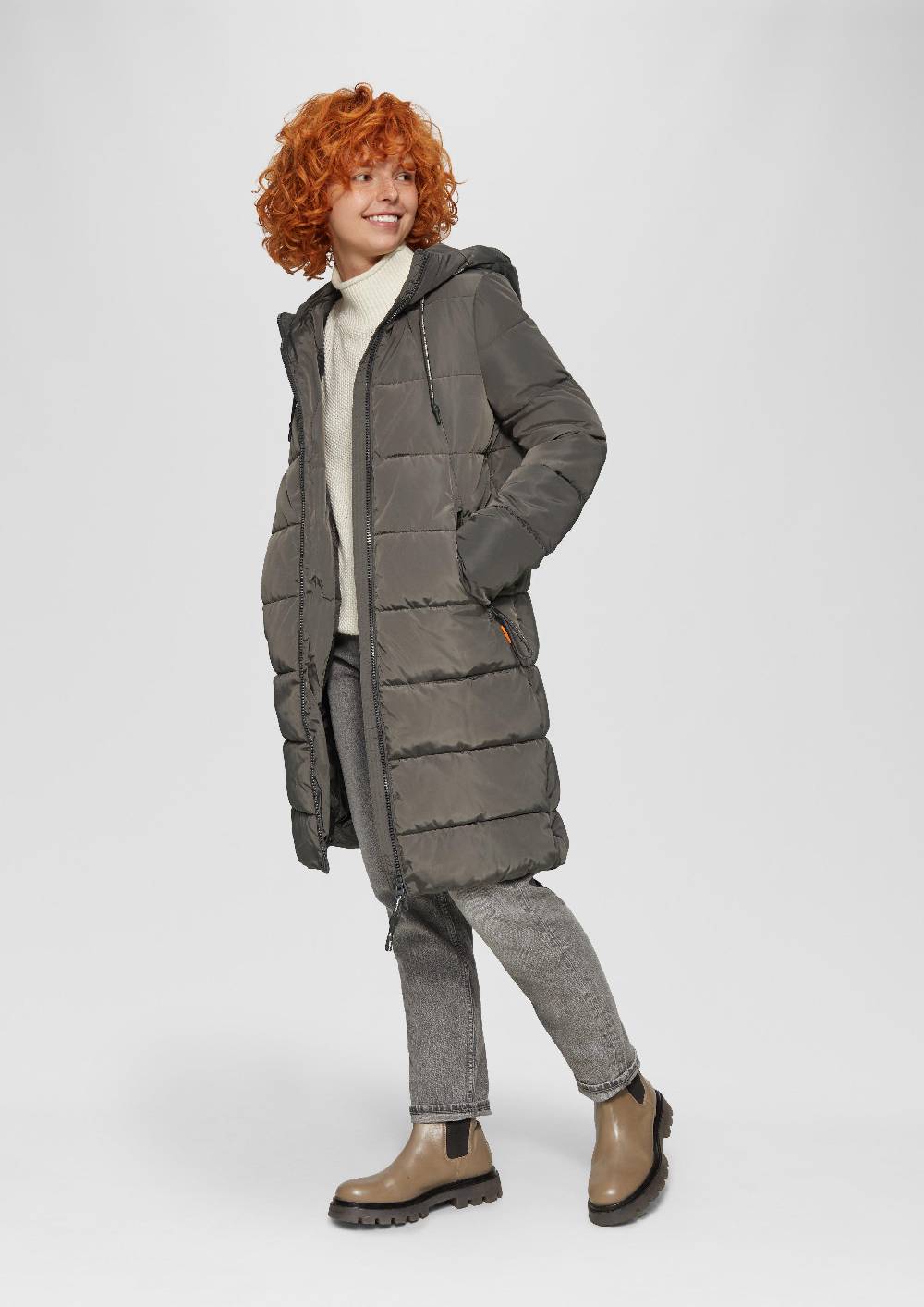 S.Oliver Gesteppter Mantel Mit Kapuze