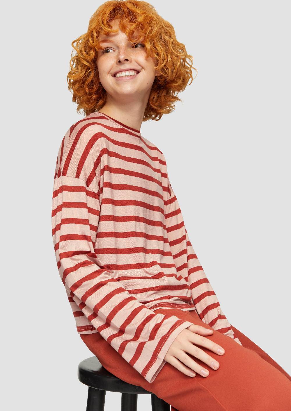 S.Oliver Gestreiftes Longsleeve Aus Jersey