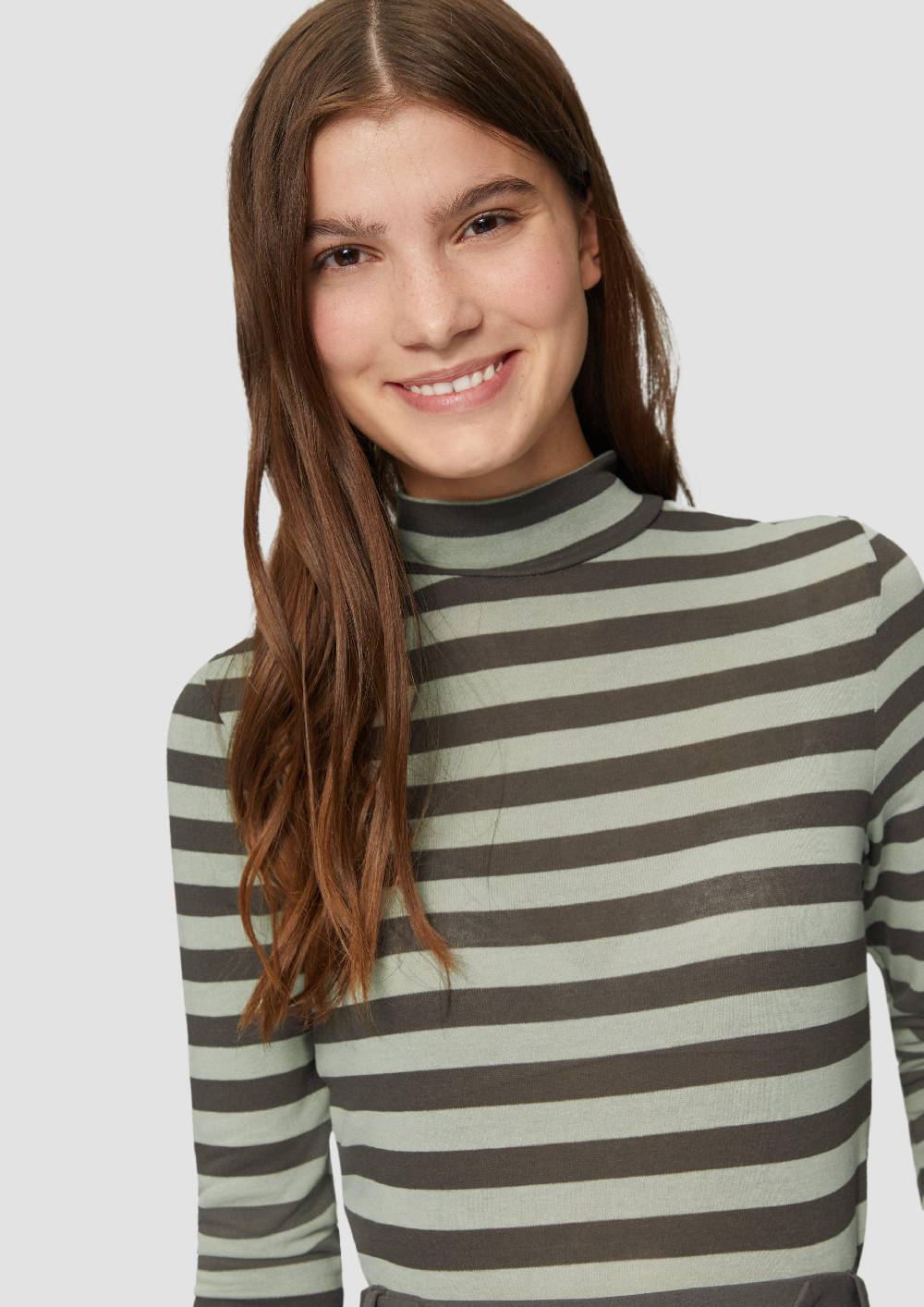 S.Oliver Gestreiftes Longsleeve Im Slim Fit