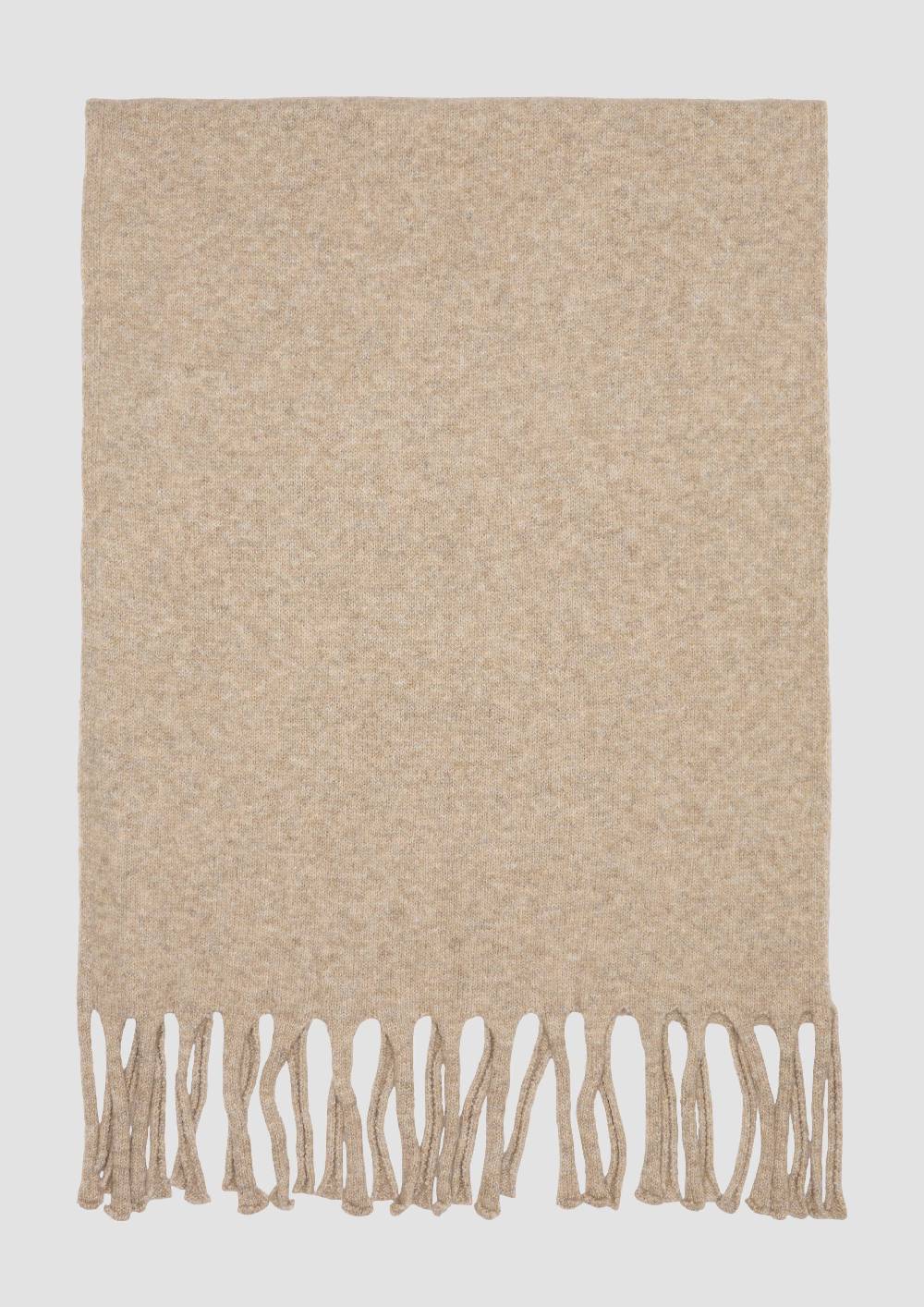 S.Oliver Gestrickter Schal Mit Fransen