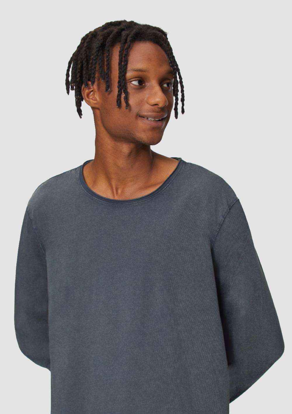 S.Oliver Gewaschenes Langarmshirt Im Used-Look