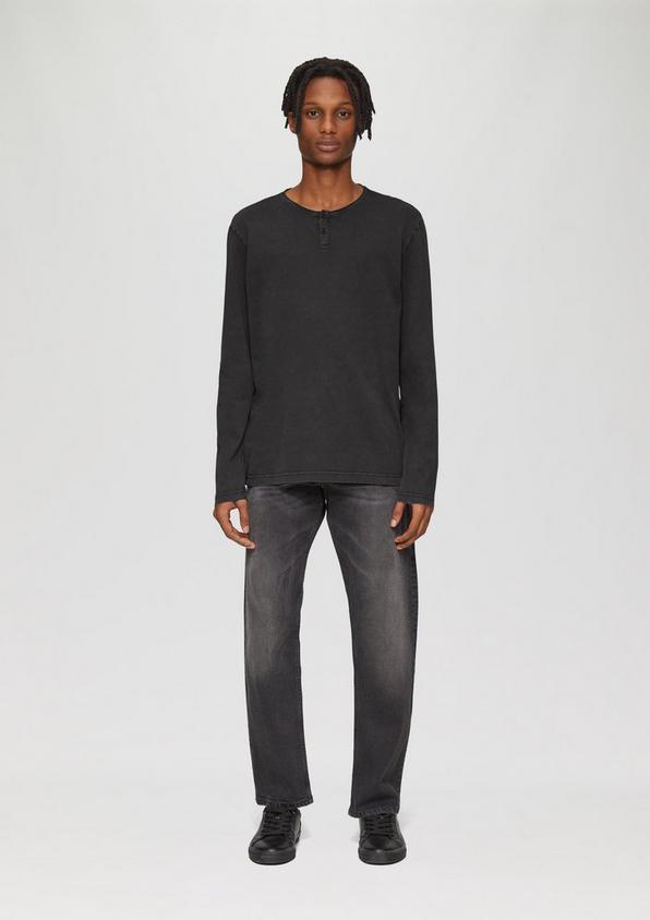 S.Oliver Gewaschenes Longsleeve mit Rollkante