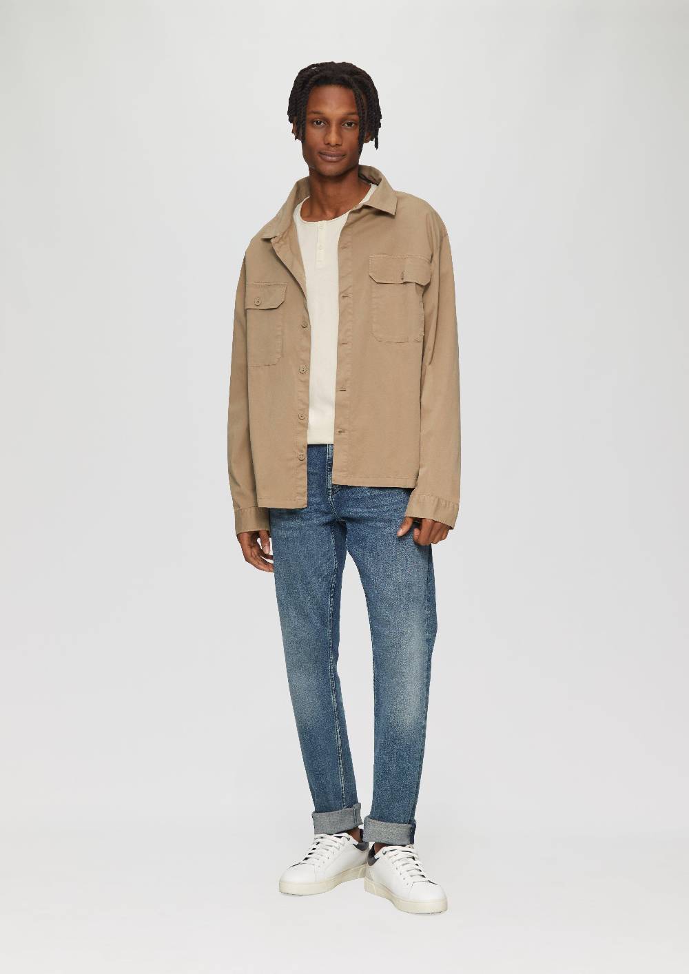 S.Oliver Gewaschenes Longsleeve Mit Rollkante