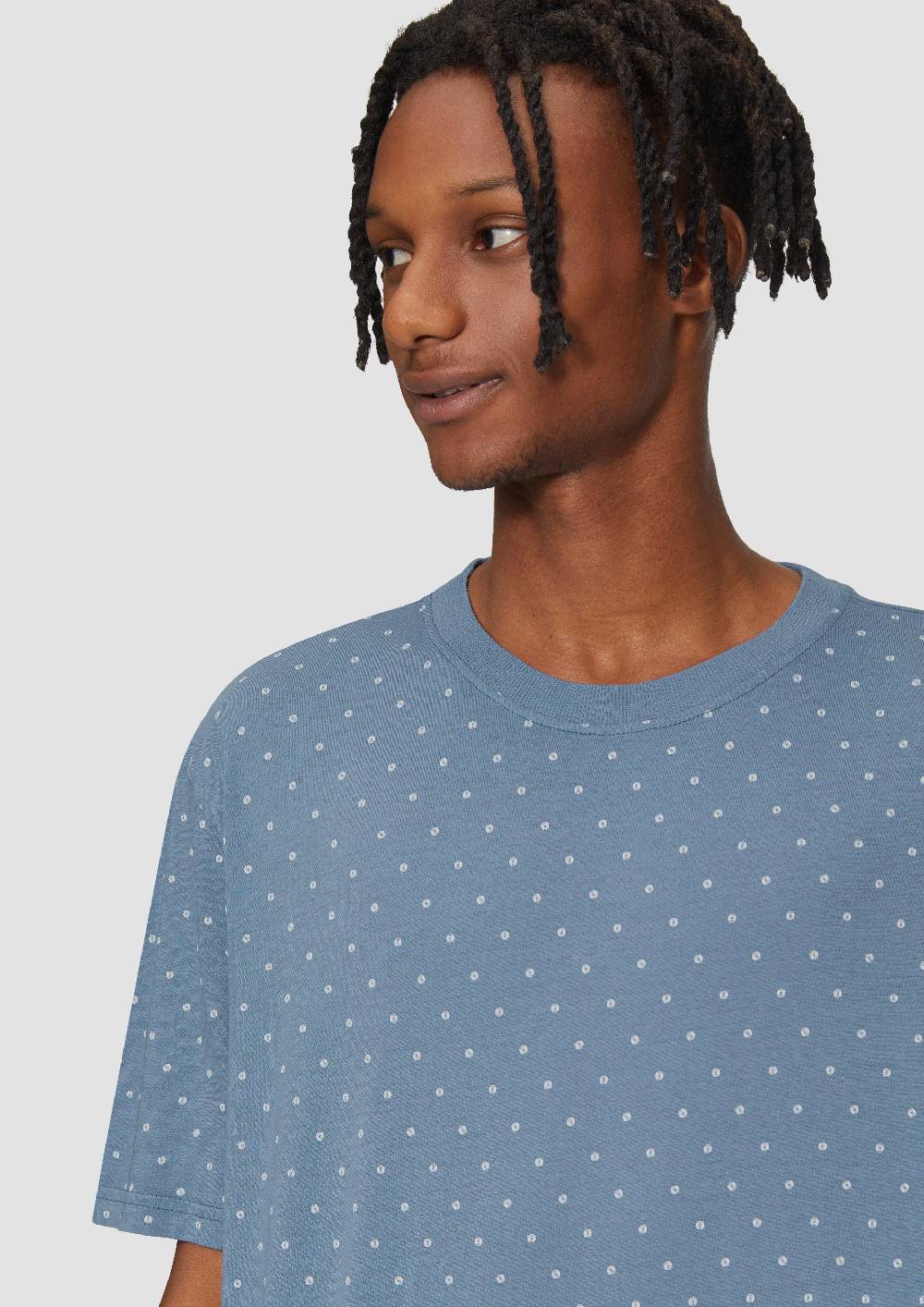 S.Oliver Gewaschenes T-Shirt Mit All-over-Print