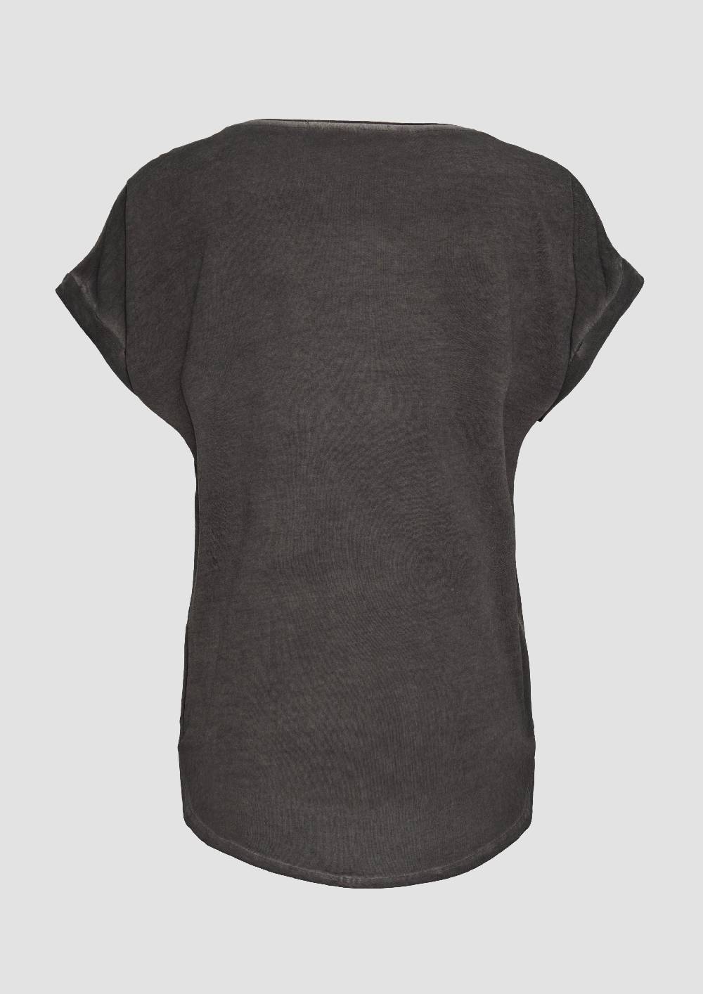 S.Oliver Gewaschenes T-Shirt Mit Frontprint
