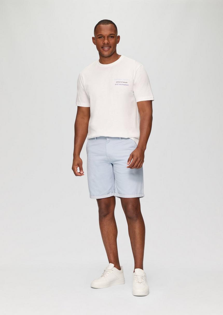 S.Oliver Gewaschenes T-Shirt Mit Frontprint