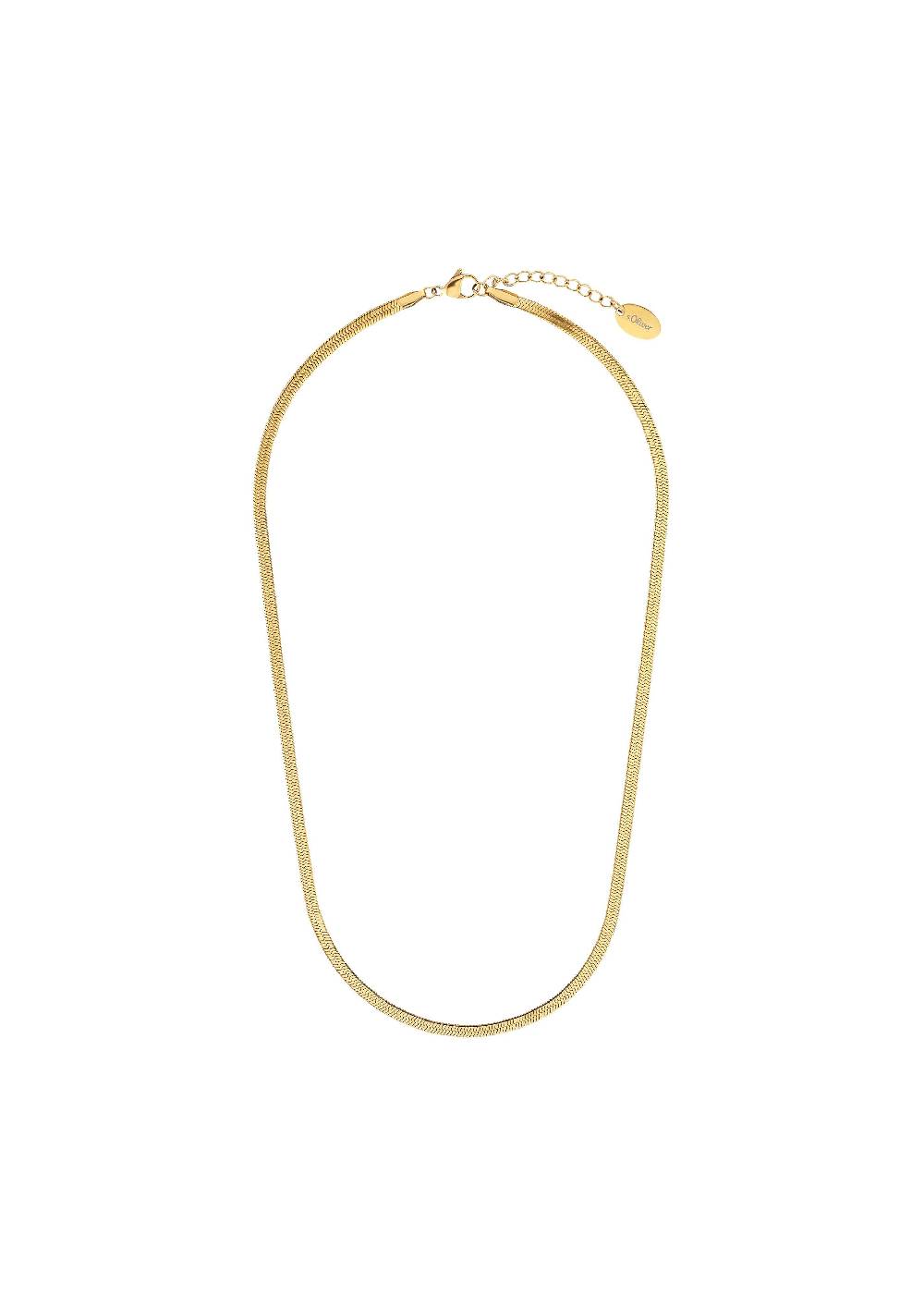 S.Oliver Goldene Edelstahl-Halskette