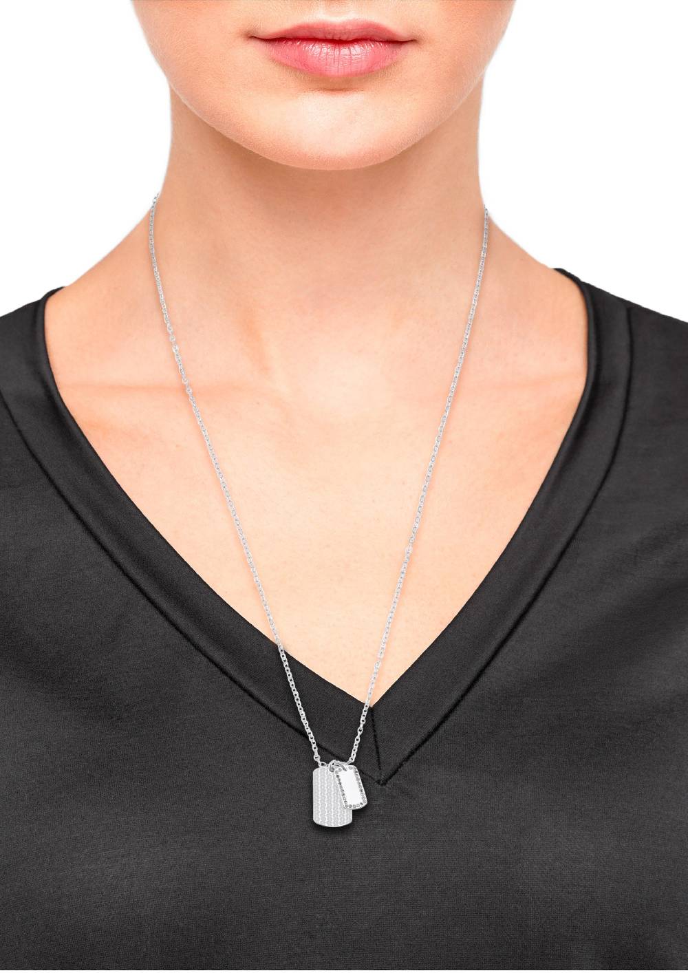 S.Oliver Halskette In Dog-Tag-Optik