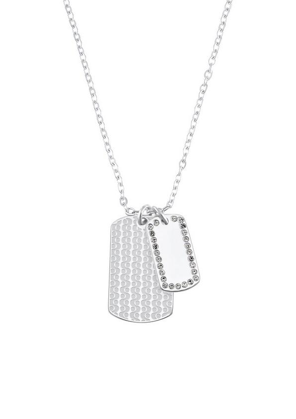 S.Oliver Halskette in Dog-Tag-Optik