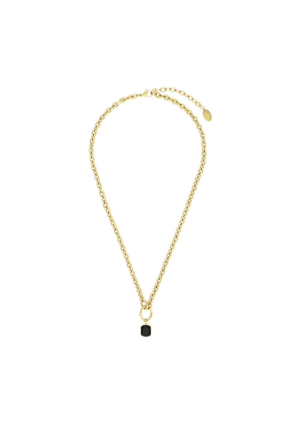 S.Oliver Halskette Mit Achat-Anhänger