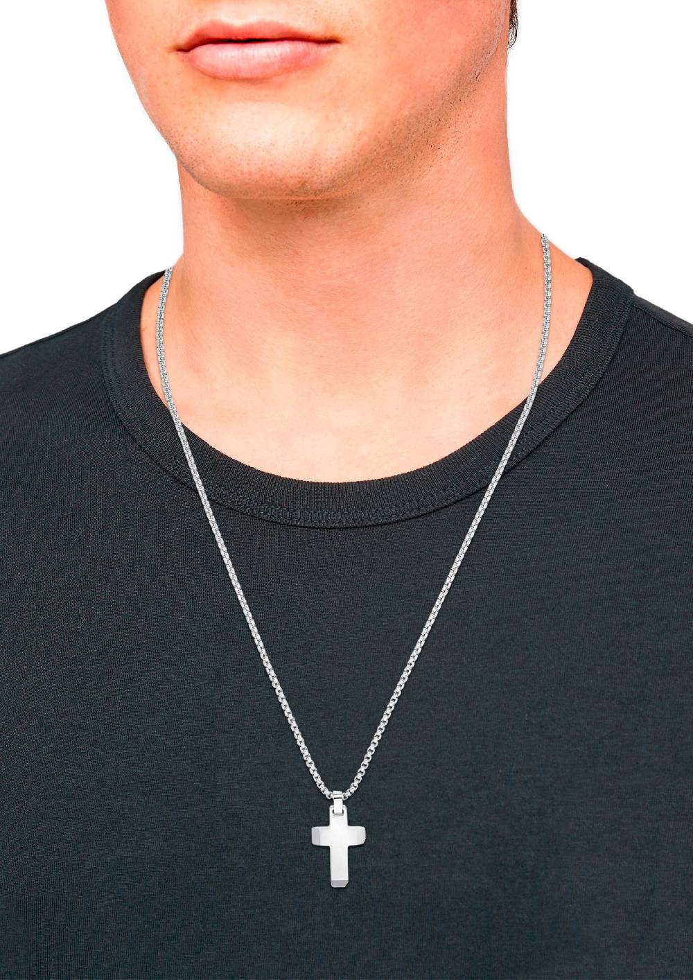 S.Oliver Halskette Mit Kreuz-Anhänger