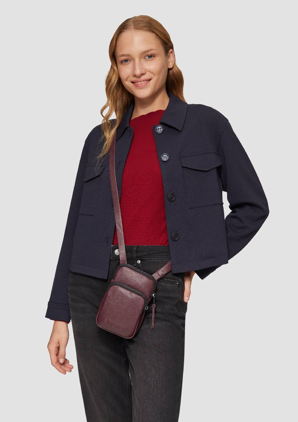 S.Oliver Handytasche In Leder-Optik