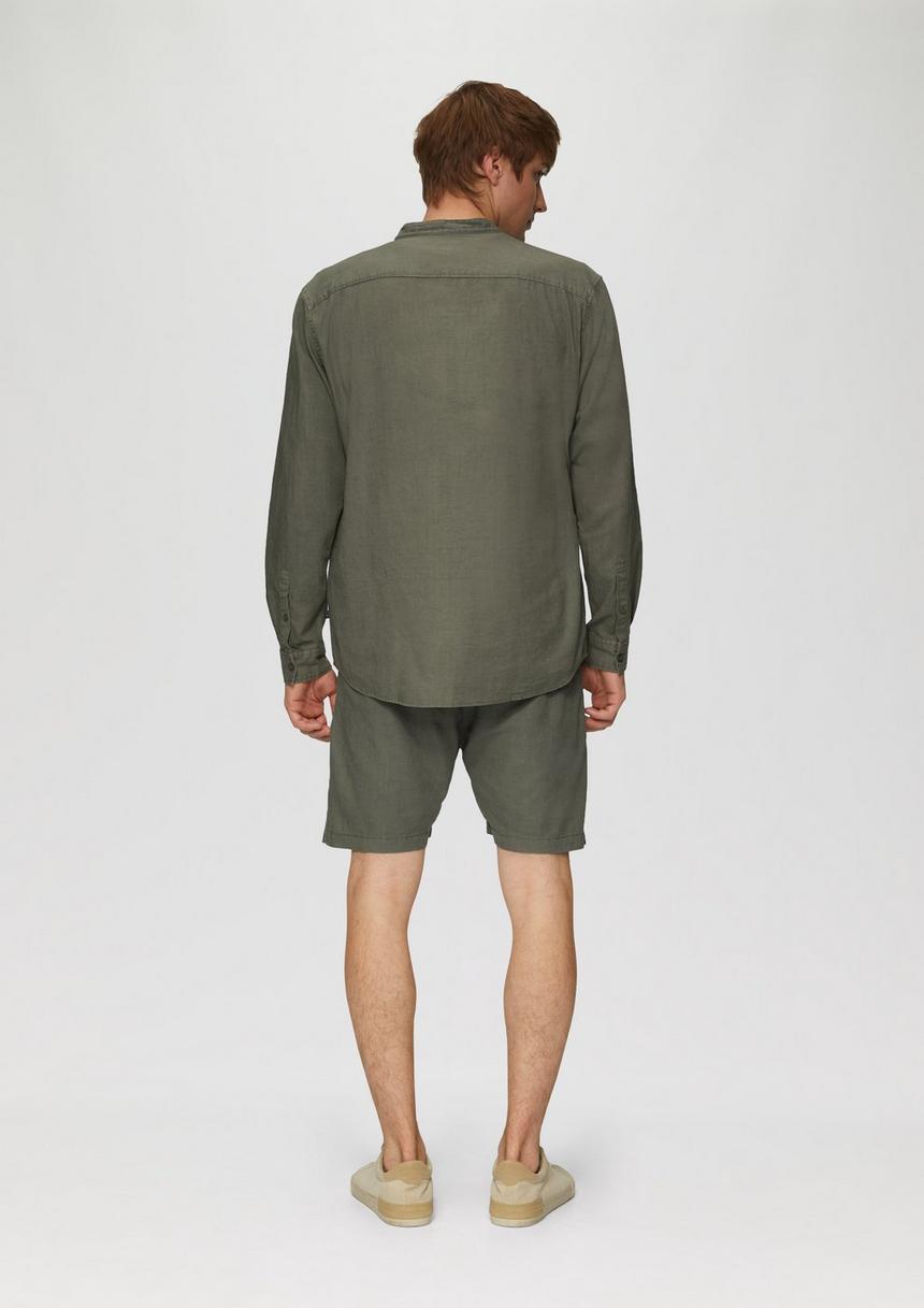 S.Oliver Hemd Aus Leinenmix Mit Garment Dye