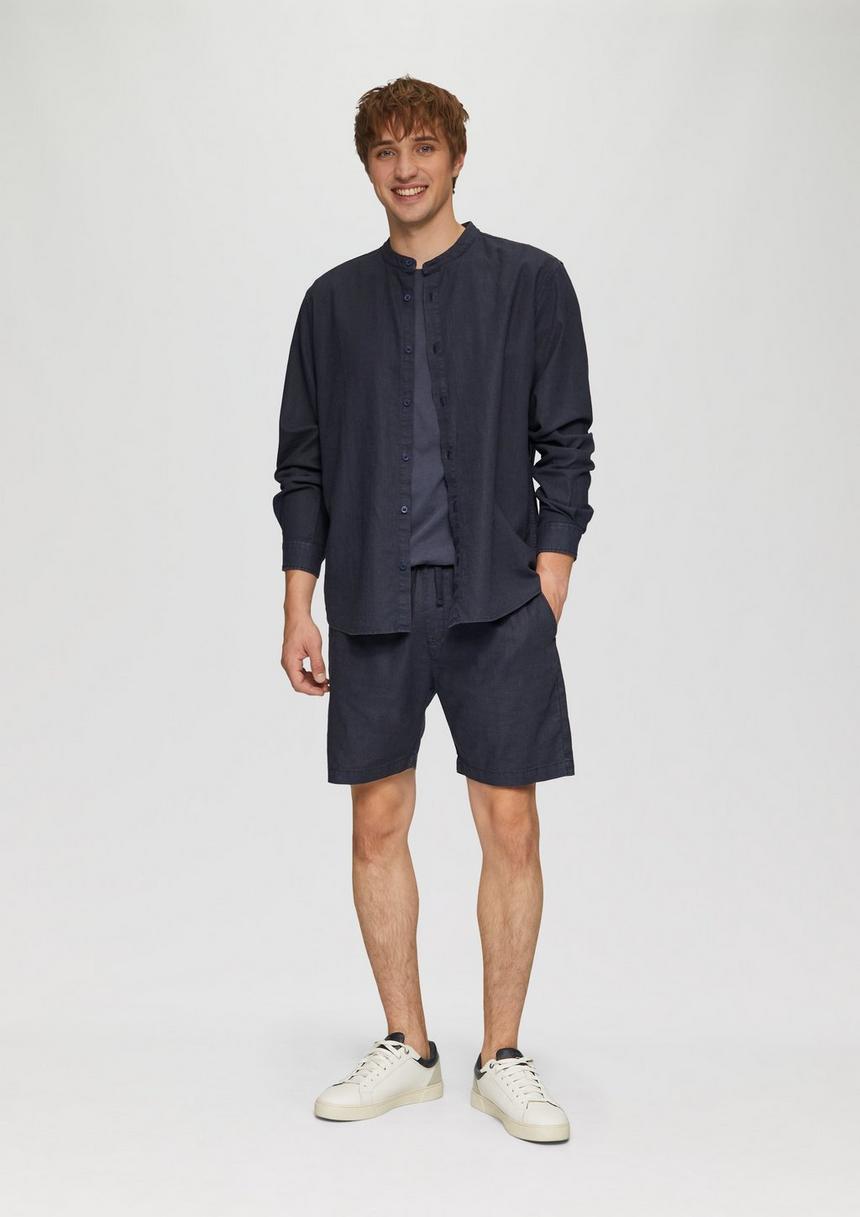 S.Oliver Hemd Aus Leinenmix Mit Garment Dye