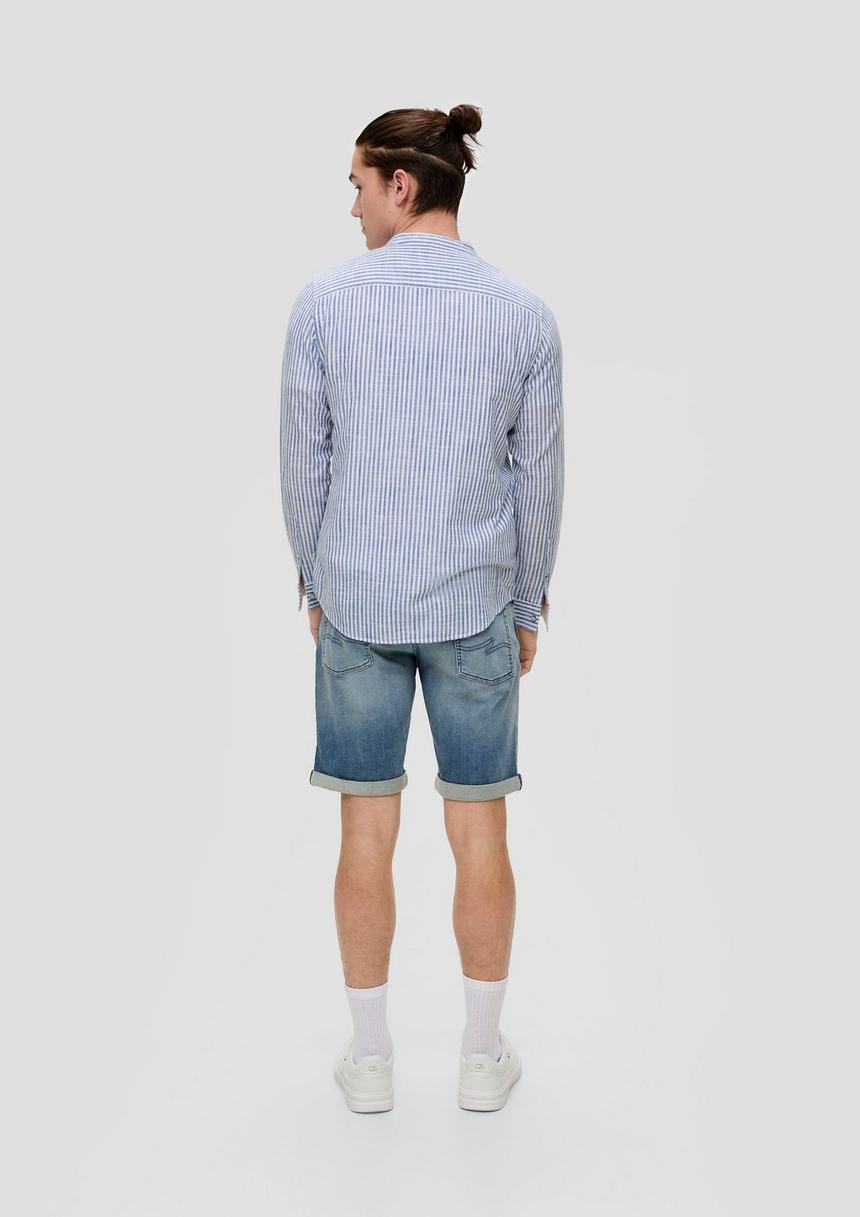 S.Oliver Hemd Im Slim Fit Mit Webstruktur