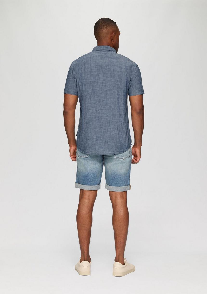 S.Oliver Hemd Im Slim Fit Und Denim-Look