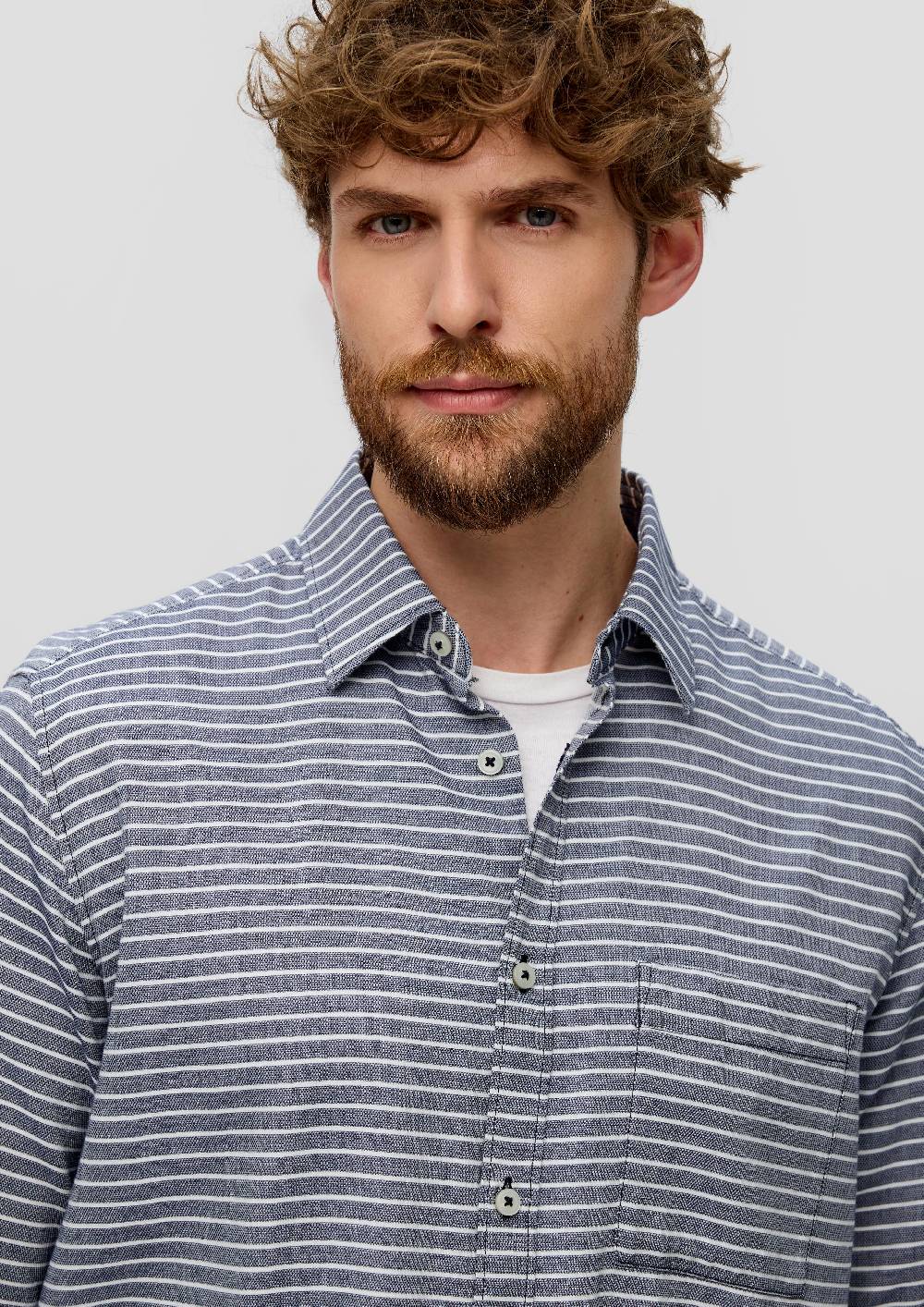 S.Oliver Hemd Mit Seitlichem Detail Am Saum