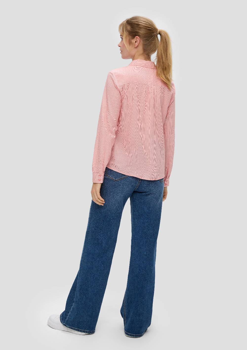 S.Oliver Hemdbluse Aus Baumwoll-Viskosemix