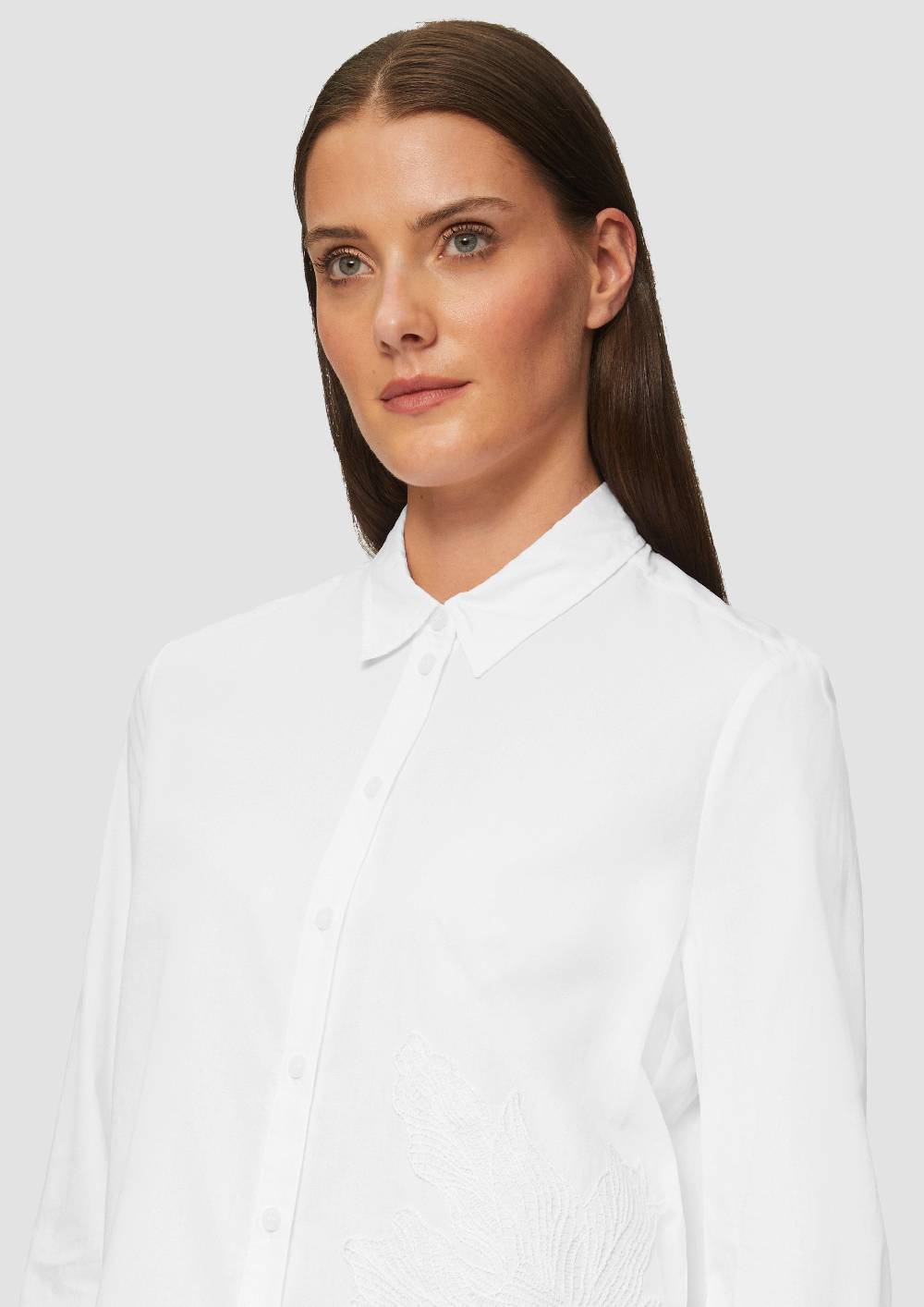 S.Oliver Hemdbluse Mit Applikation Im Relaxed Fit