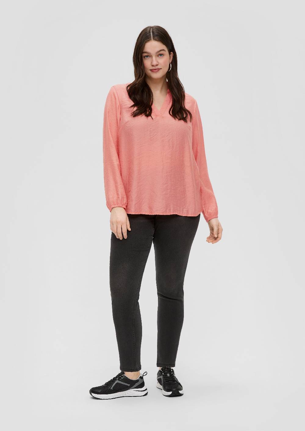 S.Oliver Hemdbluse Mit Dobby-Struktur