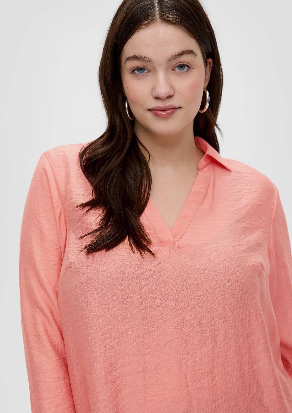 S.Oliver Hemdbluse Mit Dobby-Struktur