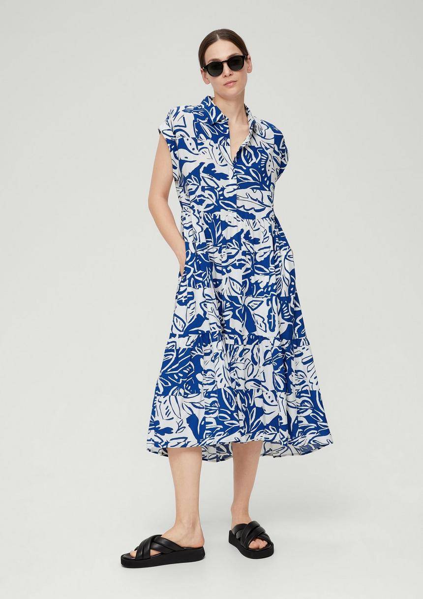 S.Oliver Hemdblusenkleid Aus Popeline