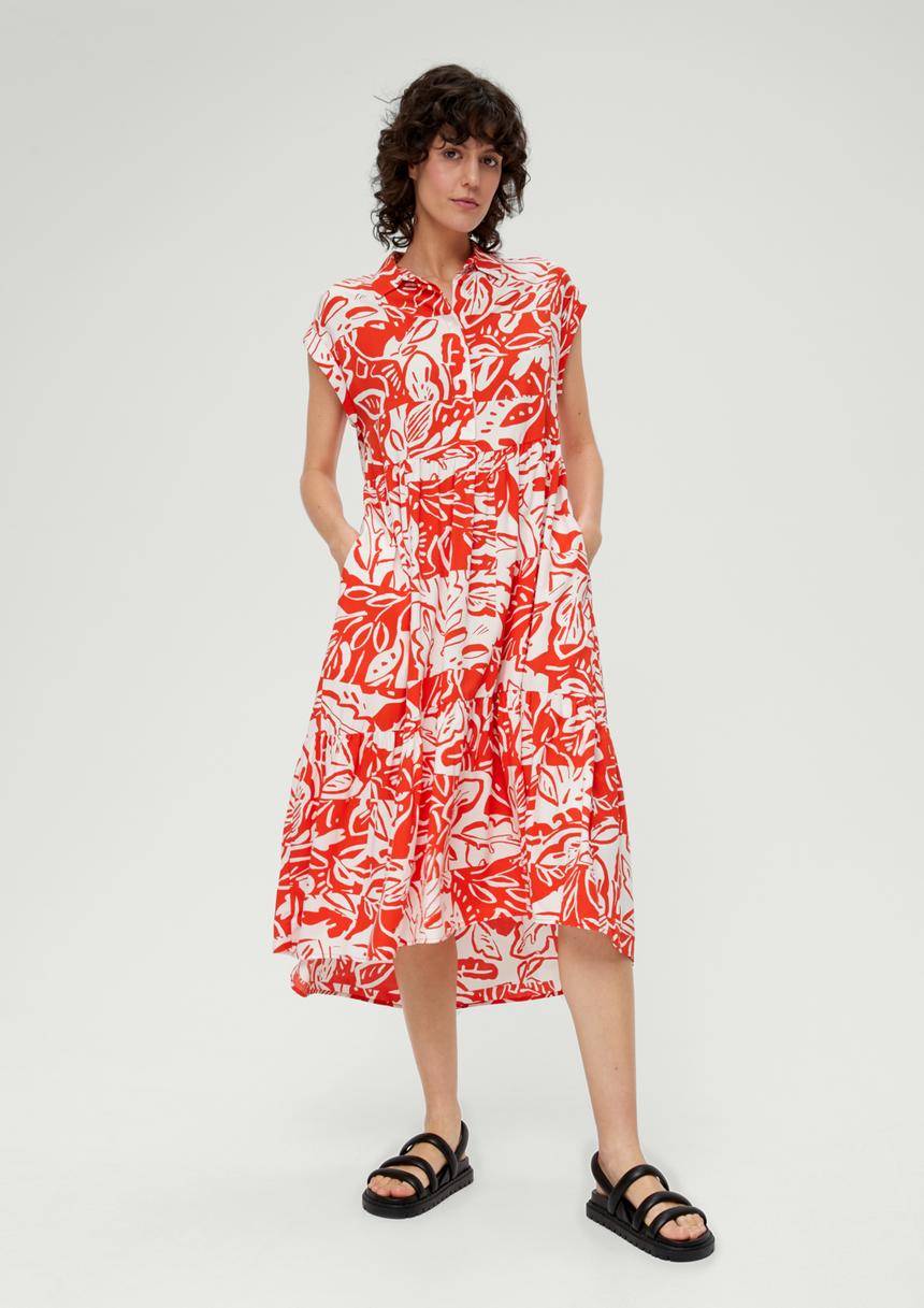 S.Oliver Hemdblusenkleid Aus Popeline