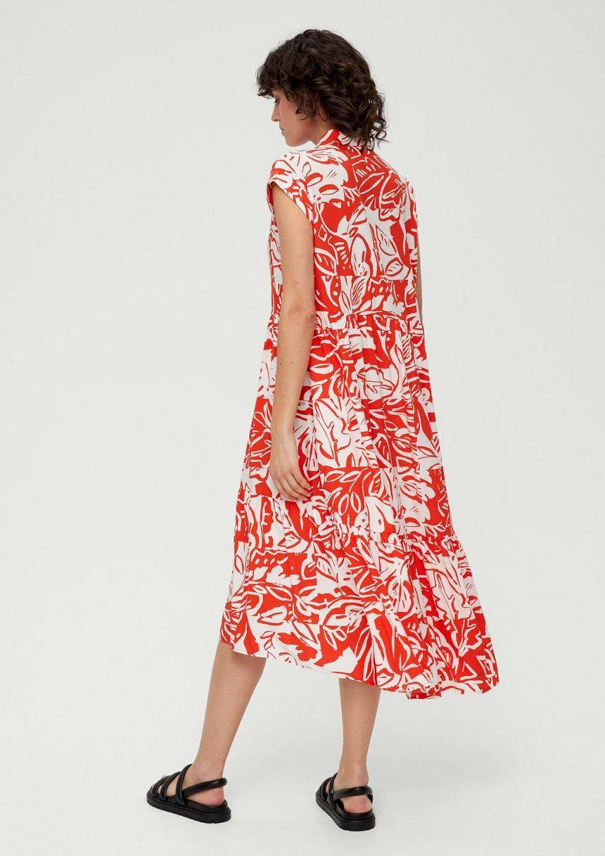 S.Oliver Hemdblusenkleid Aus Popeline