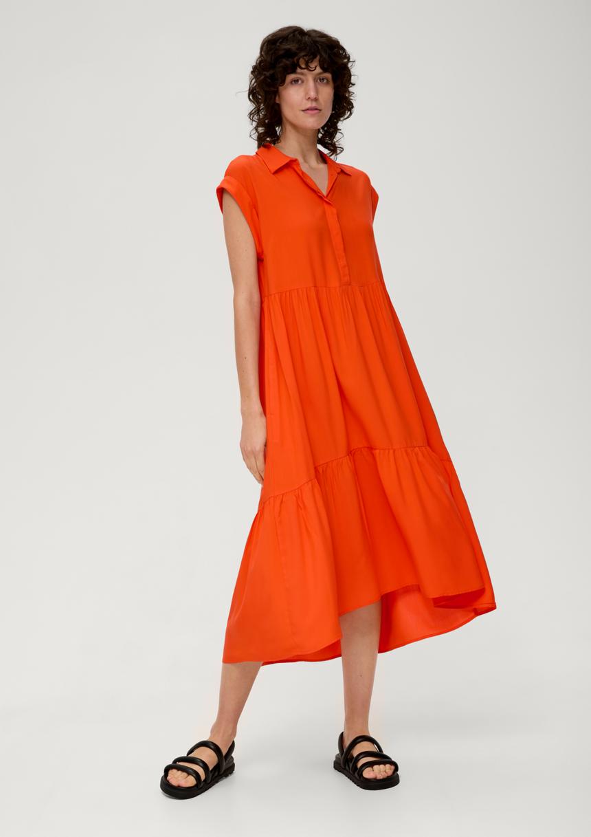 S.Oliver Hemdblusenkleid Aus Popeline