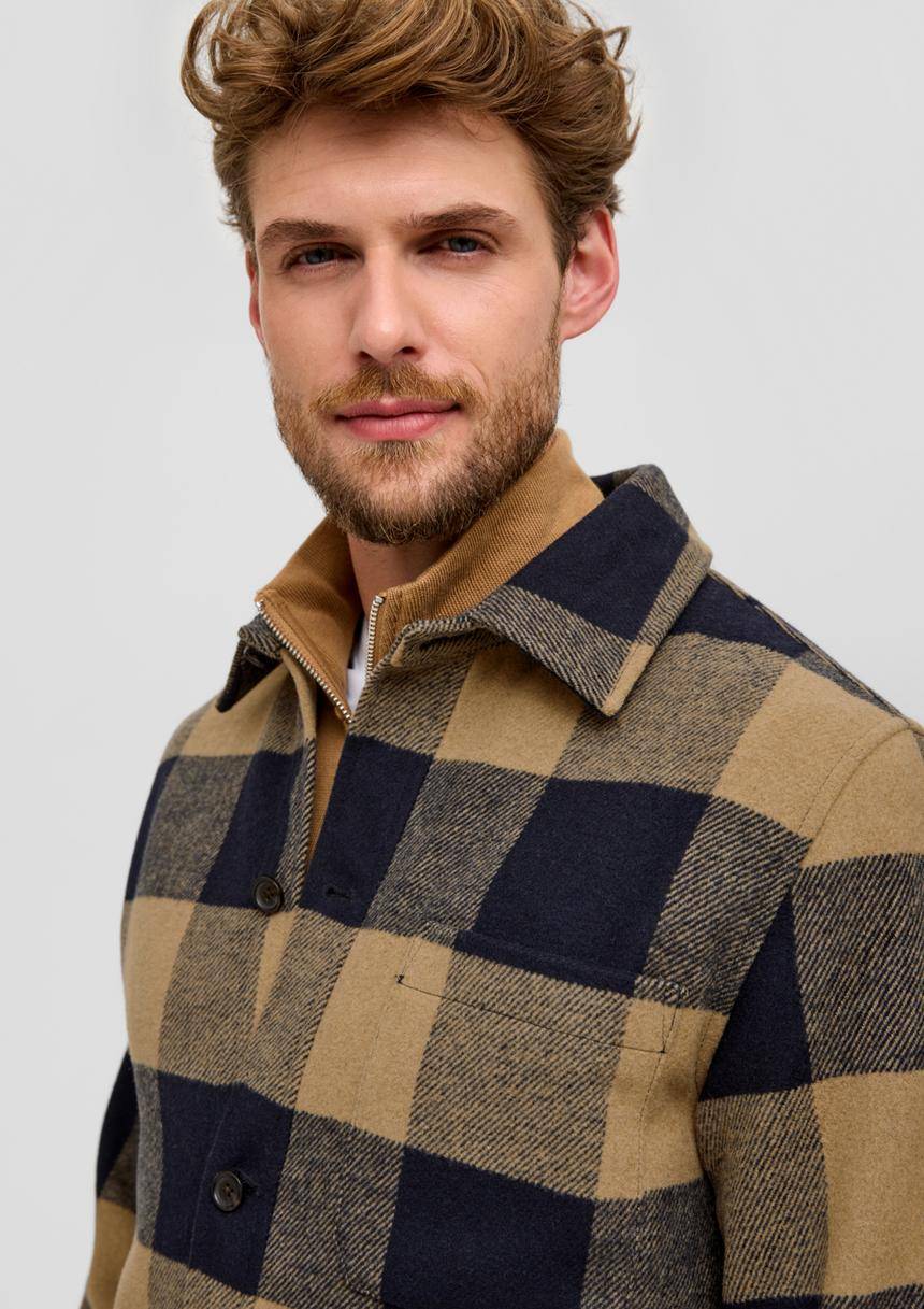 S.Oliver Hemdjacke Mit Twill-Struktur
