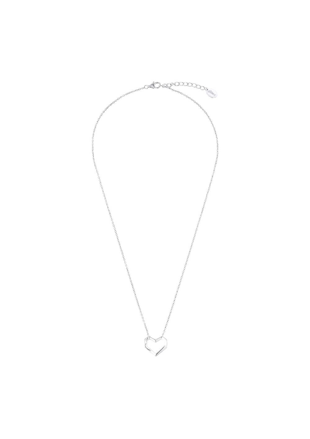 S.Oliver Herzkette In Silber 925 Rhodiniert