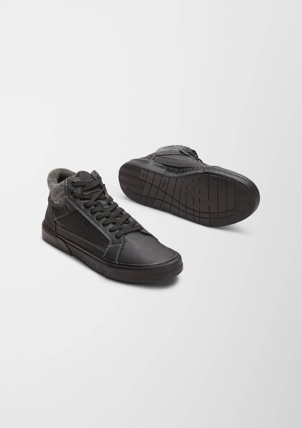 S.Oliver High Sneaker Im Materialmix