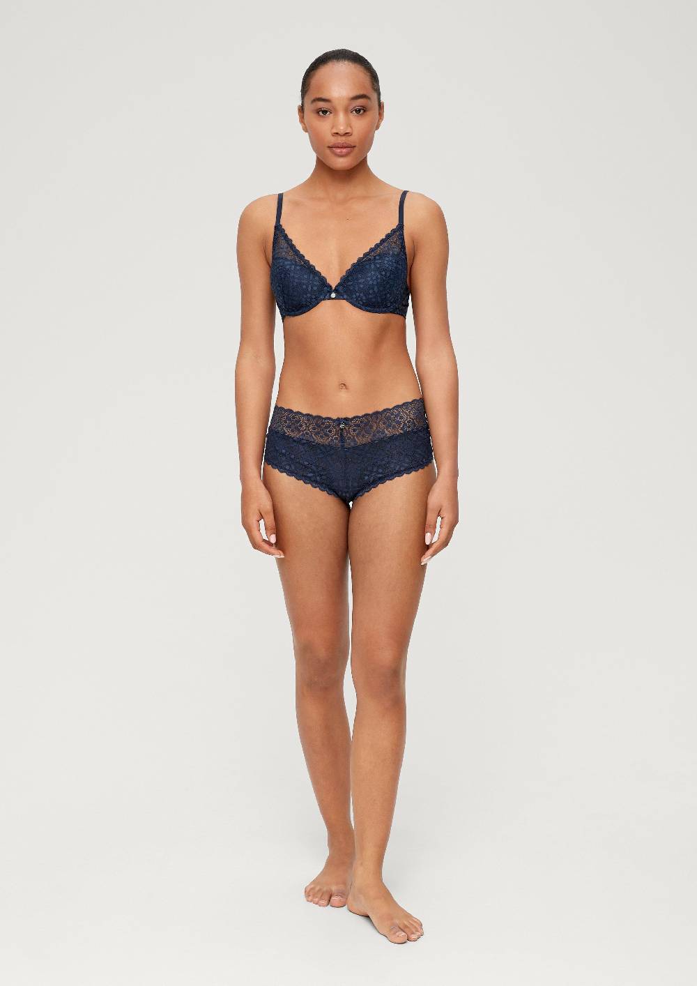 S.Oliver Highwaist-Slip Mit Spitze