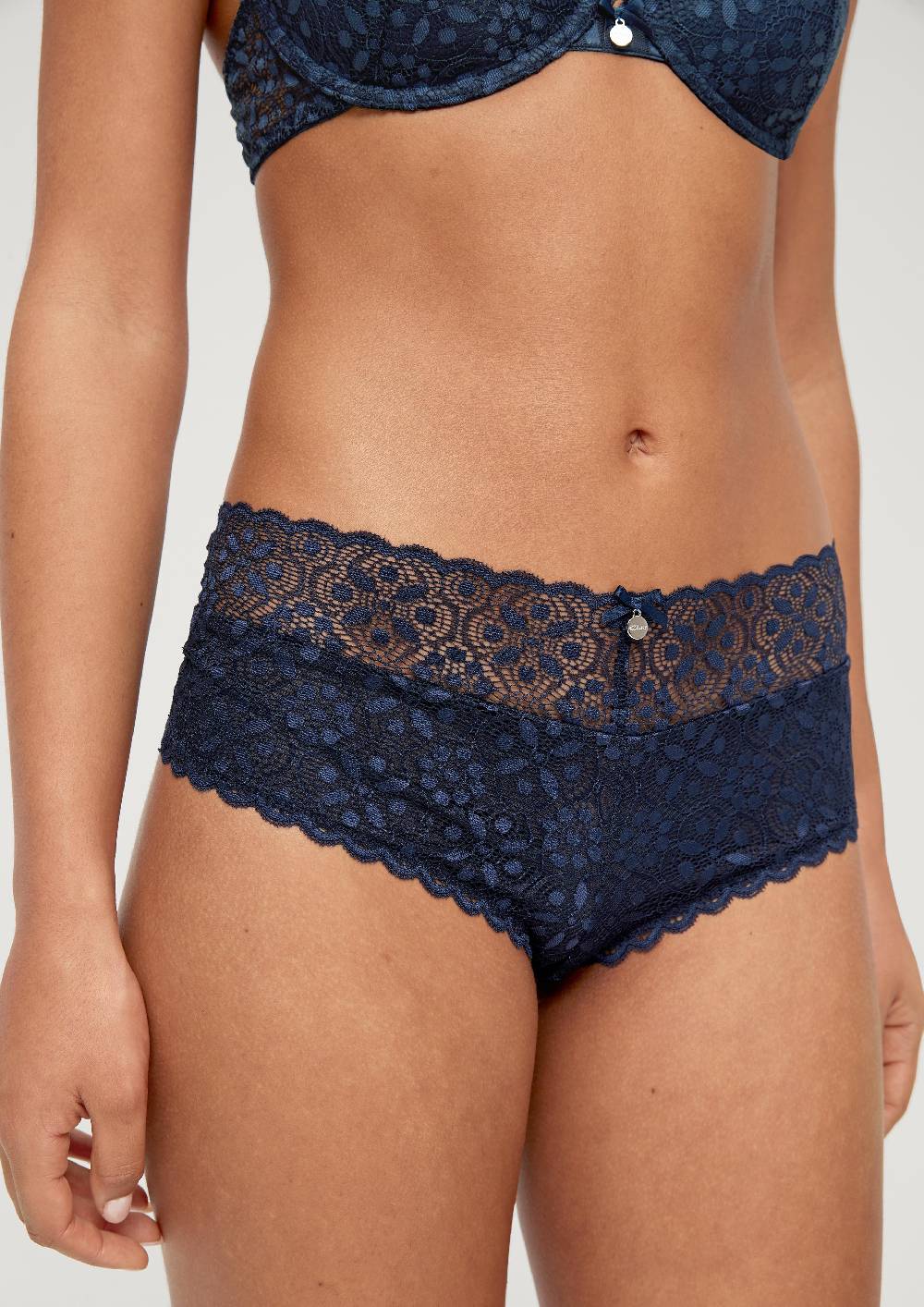 S.Oliver Highwaist-Slip Mit Spitze