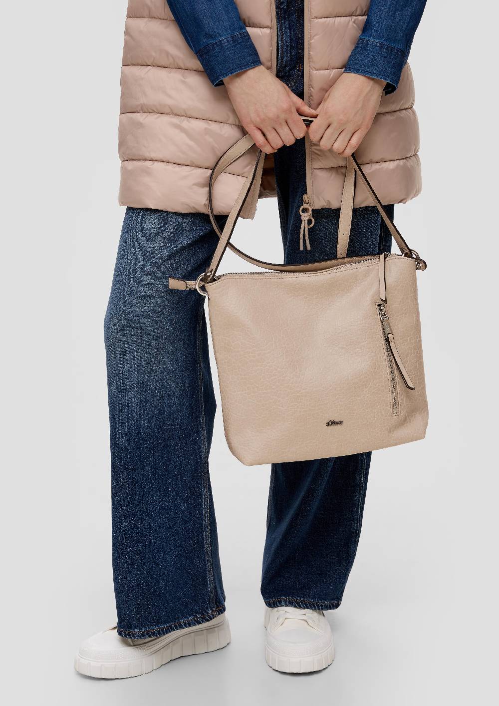 S.Oliver Hobo-Tasche Mit Reißverschlusstasche