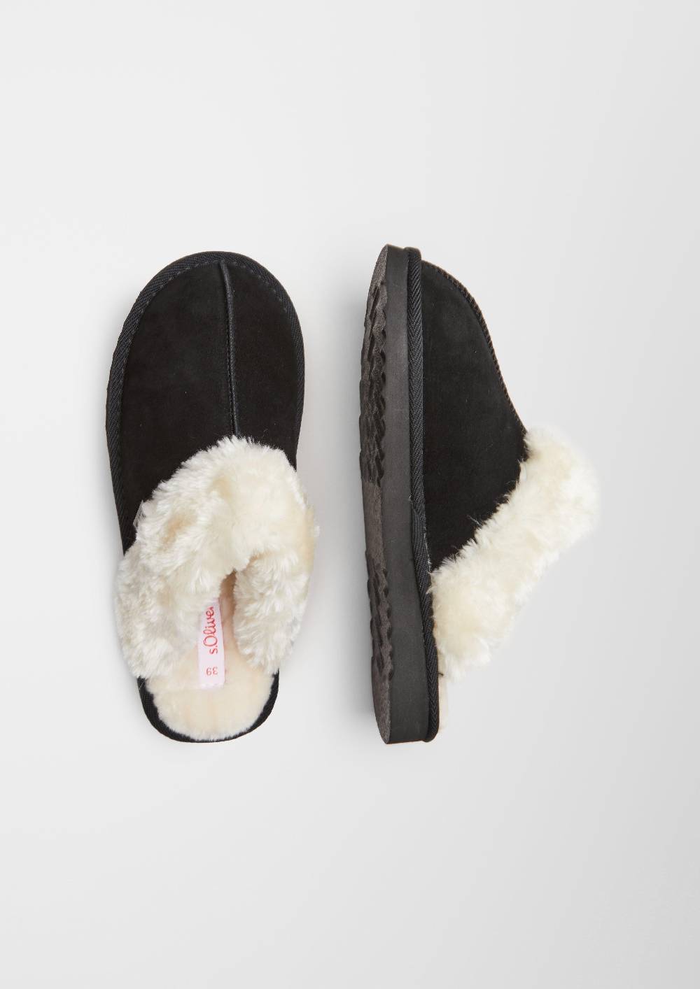 S.Oliver Hochwertige Echtleder-Pantoffeln