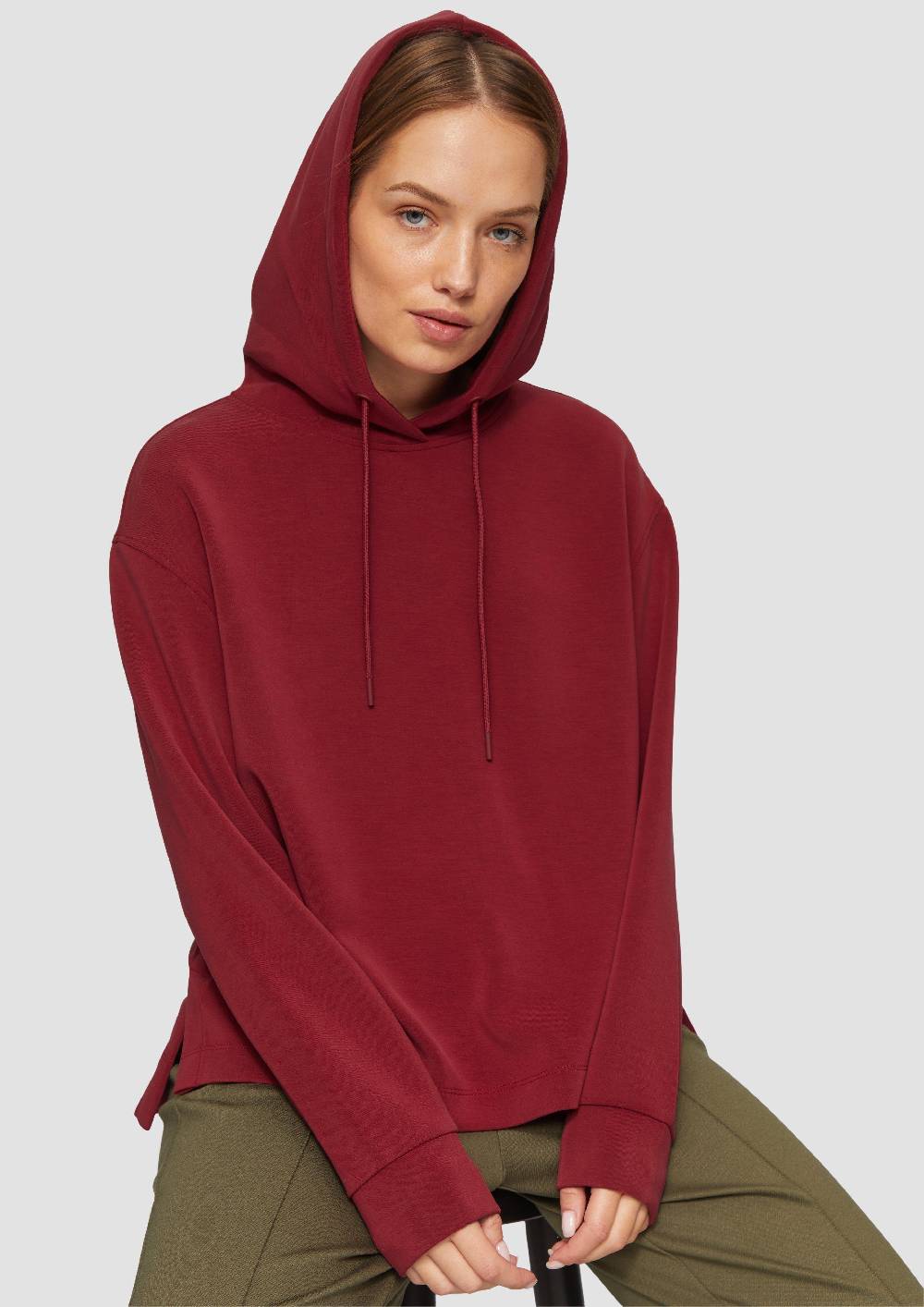 S.Oliver Hoodie Aus Scuba Im Relaxed Fit