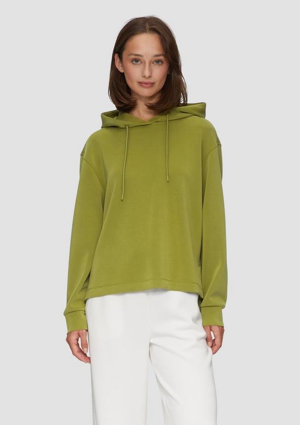 S.Oliver Hoodie aus Scuba im Relaxed Fit