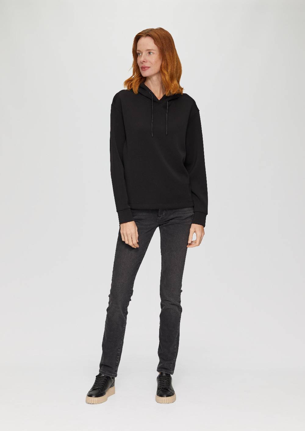 S.Oliver Hoodie Aus Scuba Im Relaxed Fit