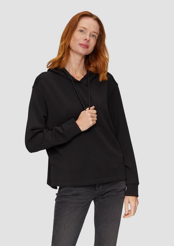S.Oliver Hoodie aus Scuba im Relaxed Fit