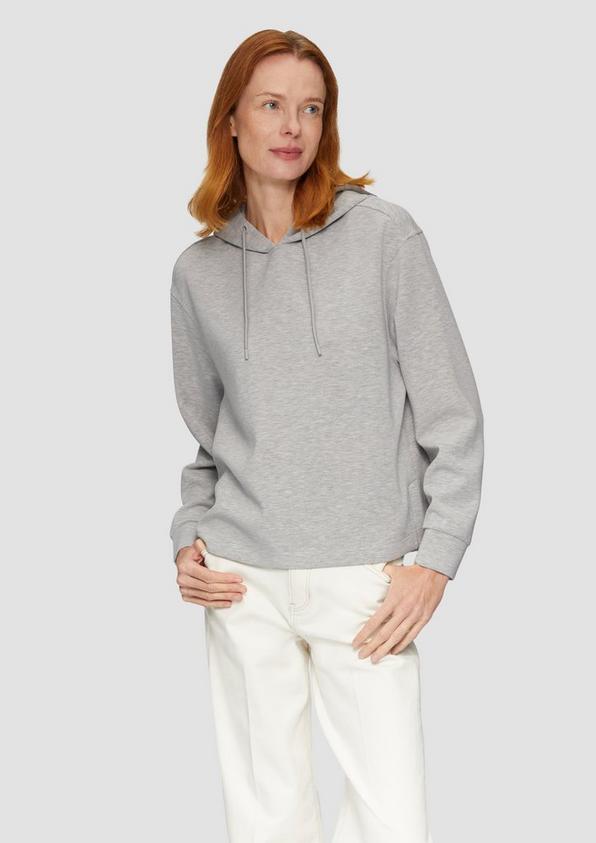 S.Oliver Hoodie aus Scuba im Relaxed Fit