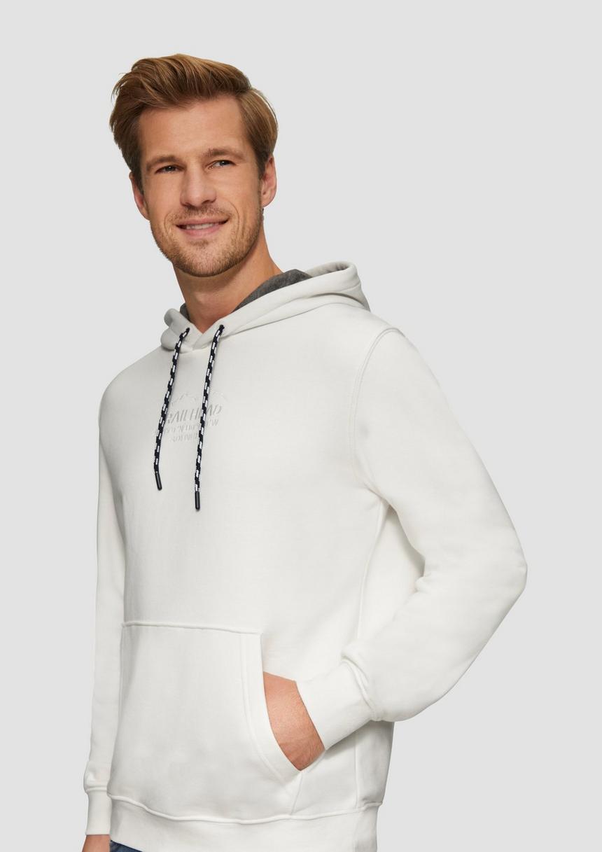 S.Oliver Hoodie Mit Kängurutasche Und Stickerei