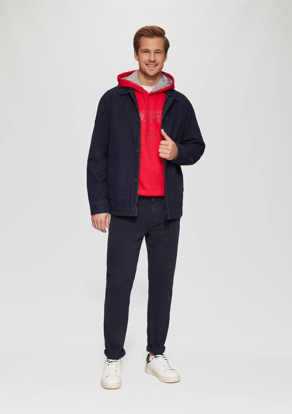 S.Oliver Hoodie Mit Logo-Print