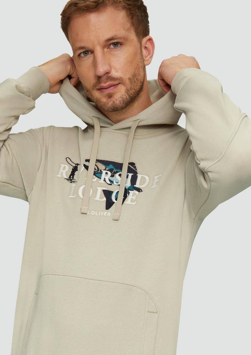 S.Oliver Hoodie Mit Stickerei Und Kängurutasche