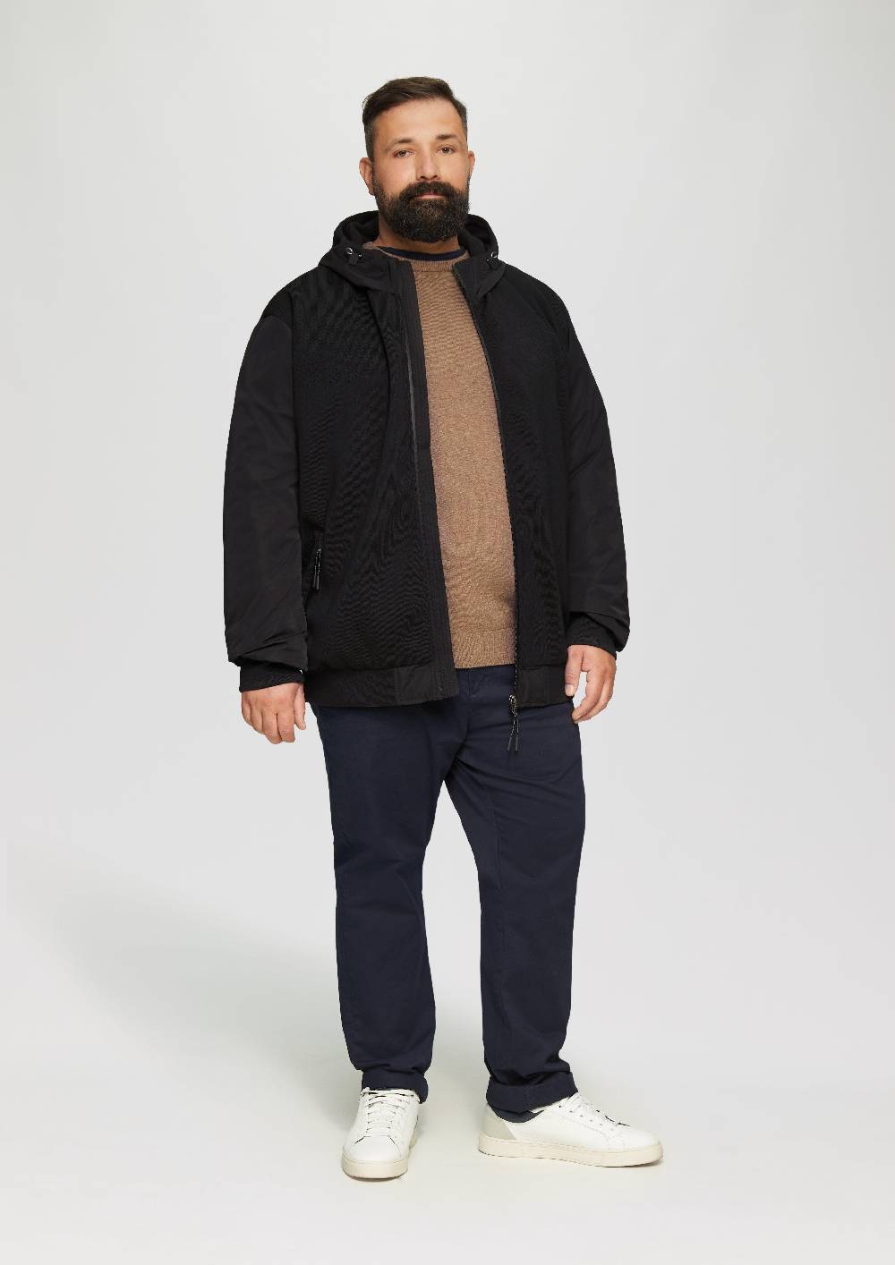 S.Oliver Hybrid-Jacke Mit Strickelementen