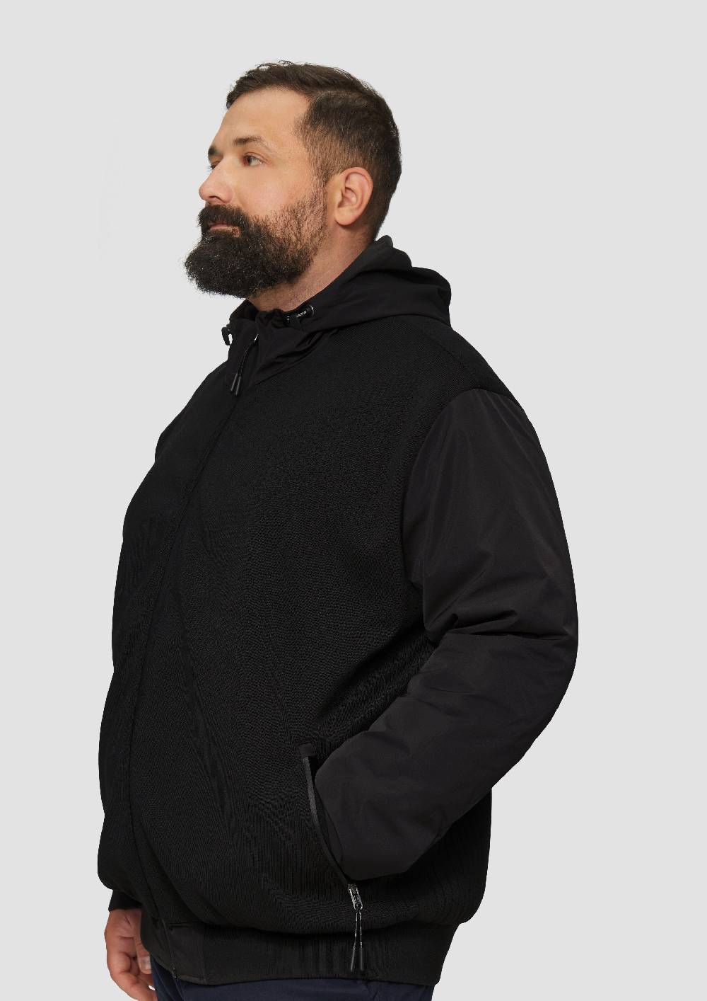 S.Oliver Hybrid-Jacke Mit Strickelementen