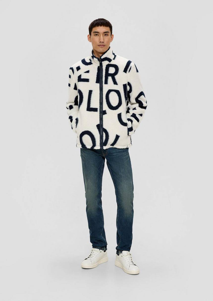 S.Oliver Jacquard-Jacke Mit Print