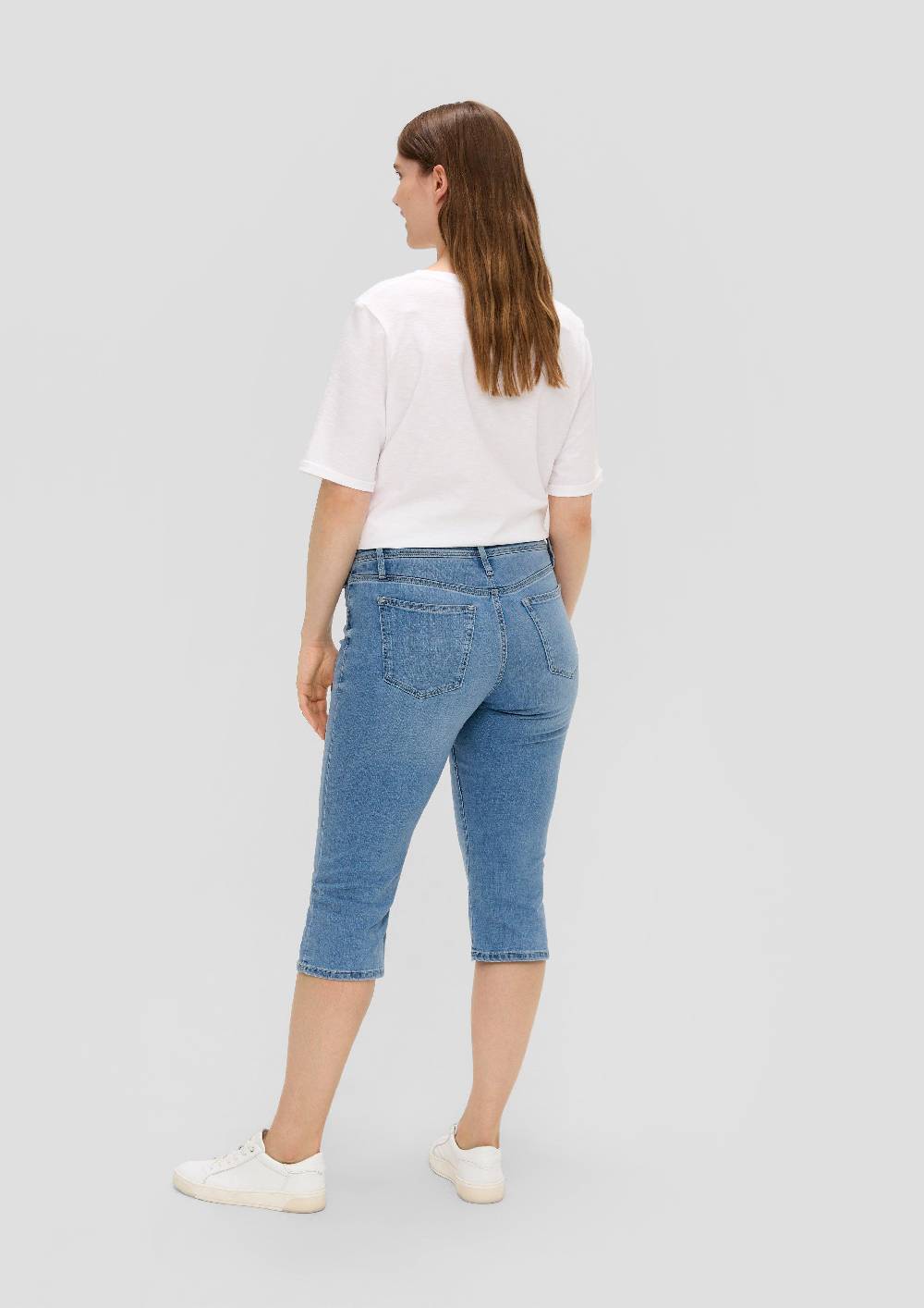 S.Oliver Jeans-Capri / Regular Fit / Mid Rise / Slim Leg