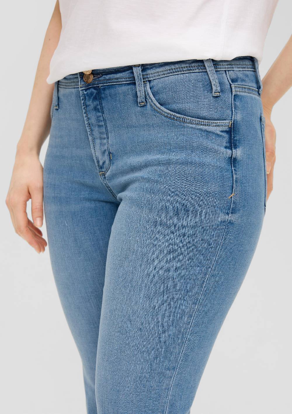 S.Oliver Jeans-Capri / Regular Fit / Mid Rise / Slim Leg