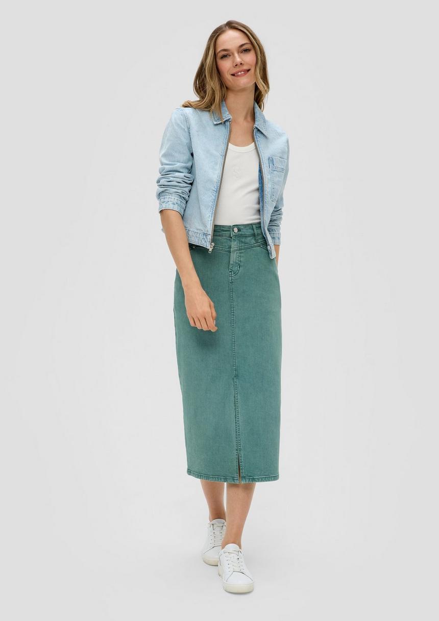 S.Oliver Jeans-Rock Mit Wasch-Effekten